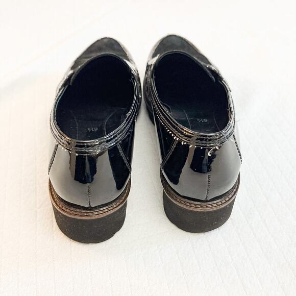 Gabor Patent Leather Suede Penny Loafer Round Toe Flats Shoes Size 6.5 - Picture 2 of 6